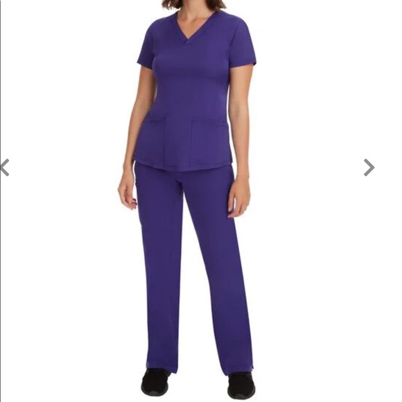 NWOT Purple Label Scrub Top - Picture 3 of 11